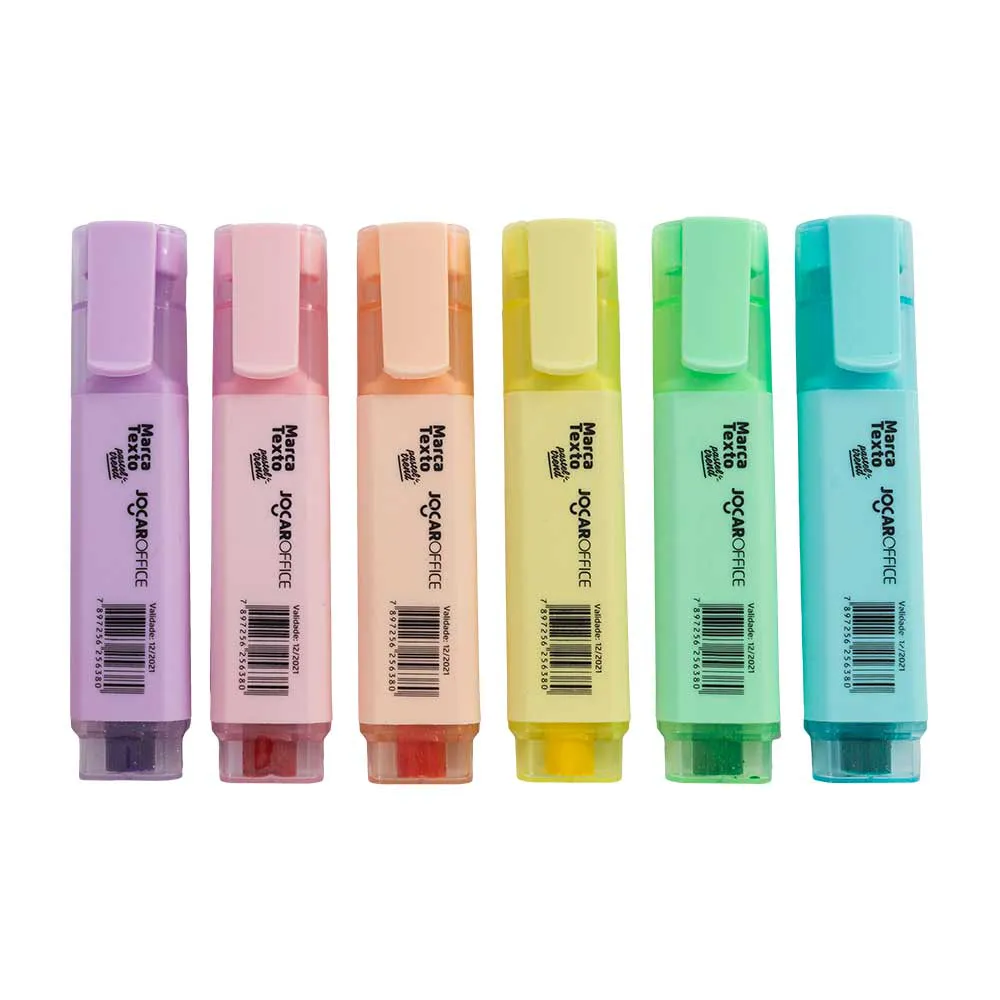 Marca Texto Cores Pastel Trend Jocar Office