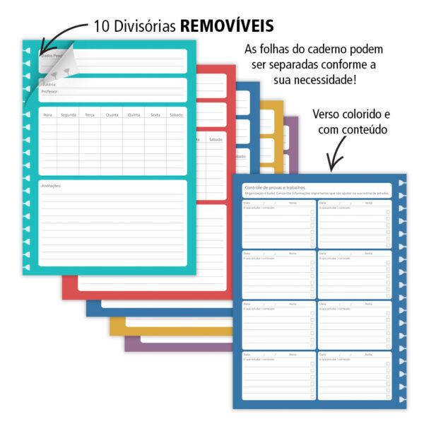 Caderno colegial 10 materias Fun - Fina Ideia - Image 4